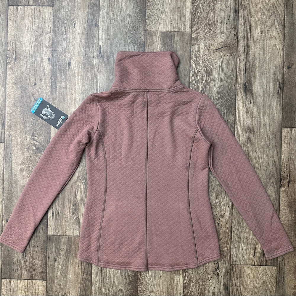 KUHL Athena Merino Wool Blend Pullover Sweater Women’s Size S Mauve Quilted - Picture 8 of 10
